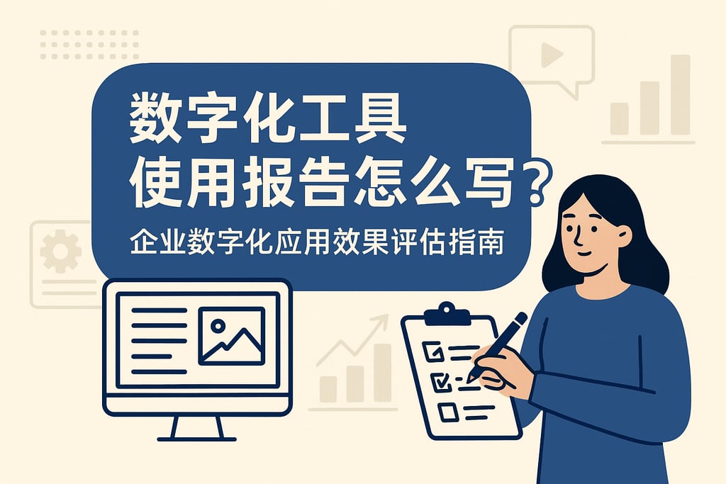 数字化工具使用报告怎么写？企业数字化应用效果评估指南