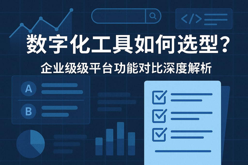 数字化工具如何选型？企业级平台功能对比深度解析