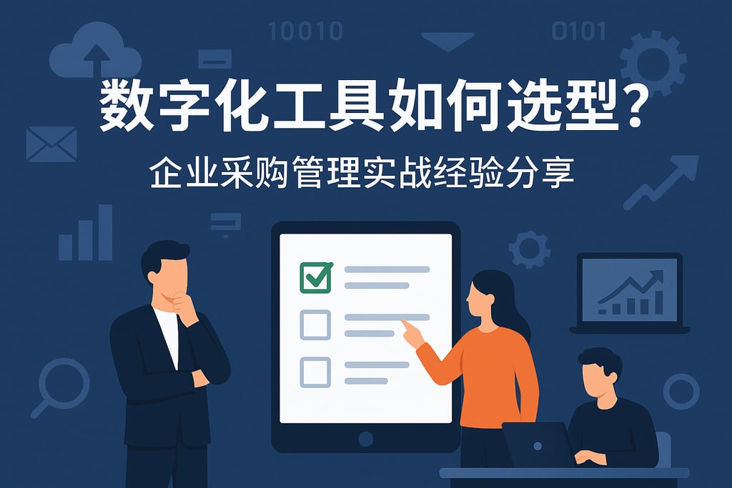 数字化工具如何选型？企业采购管理实战经验分享