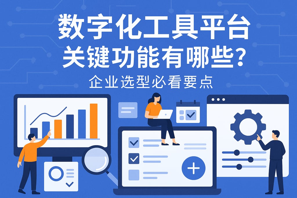 数字化工具平台关键功能有哪些？企业选型必看要点