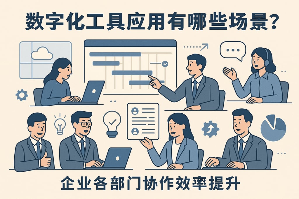 数字化工具应用有哪些场景？企业各部门协作效率提升