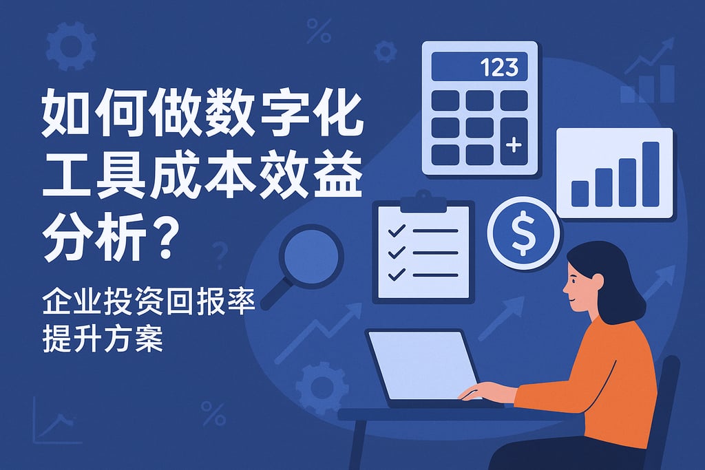 数字化工具成本效益分析如何做？企业投资回报率提升方案