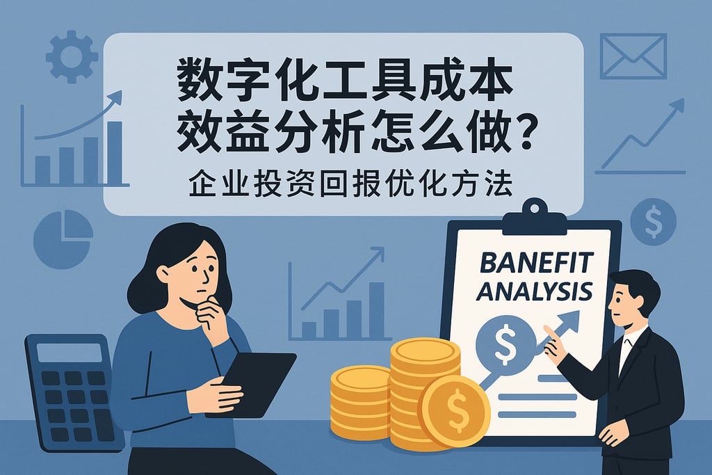 数字化工具成本效益分析怎么做？企业投资回报优化方法