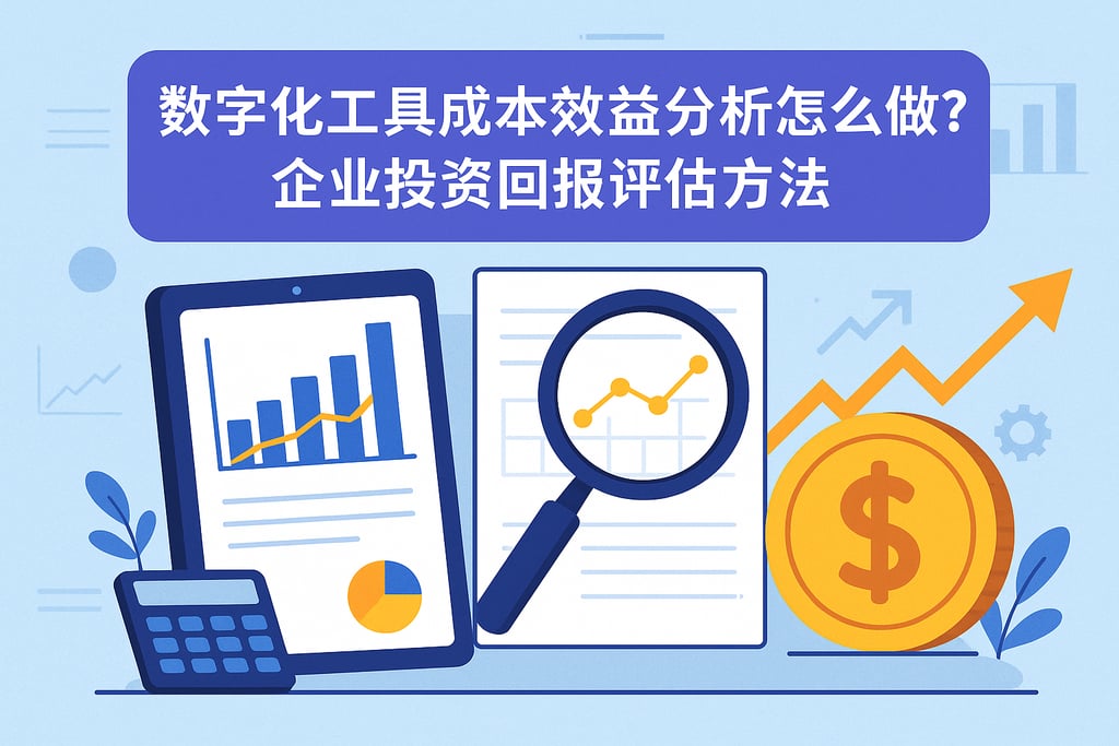 数字化工具成本效益分析怎么做？企业投资回报评估方法