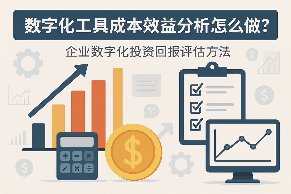 数字化工具成本效益分析怎么做？企业数字化投资回报评估方法