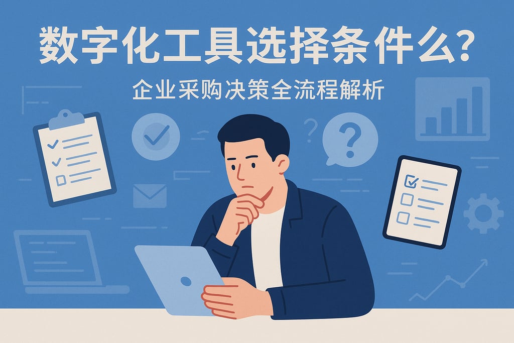 数字化工具选择标准是什么？企业采购决策全流程解析