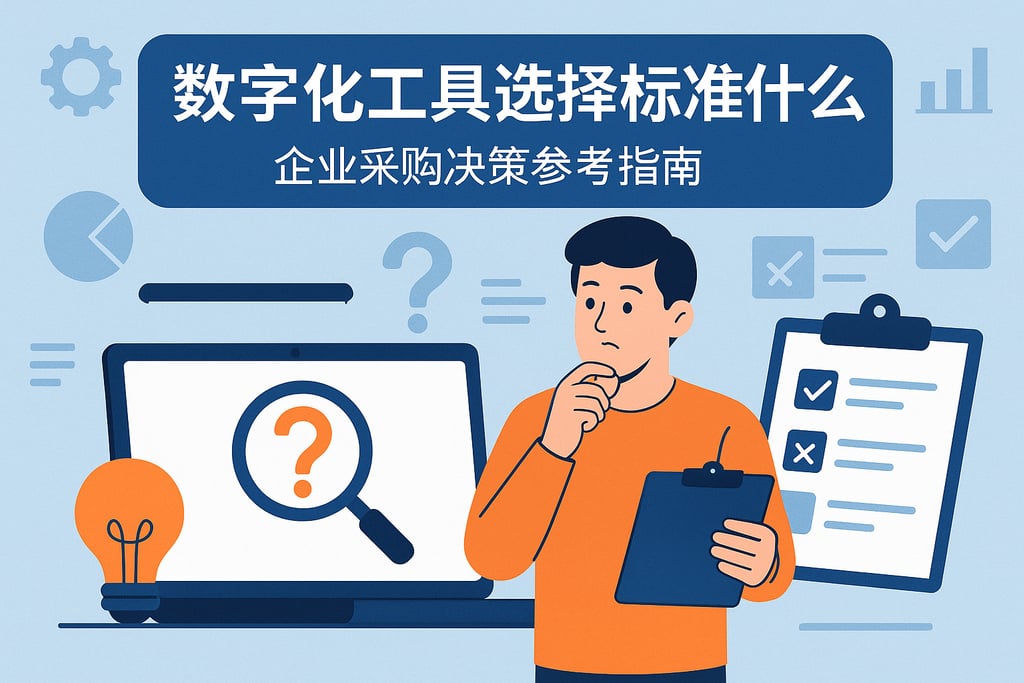 数字化工具选择标准是什么？企业采购决策参考指南