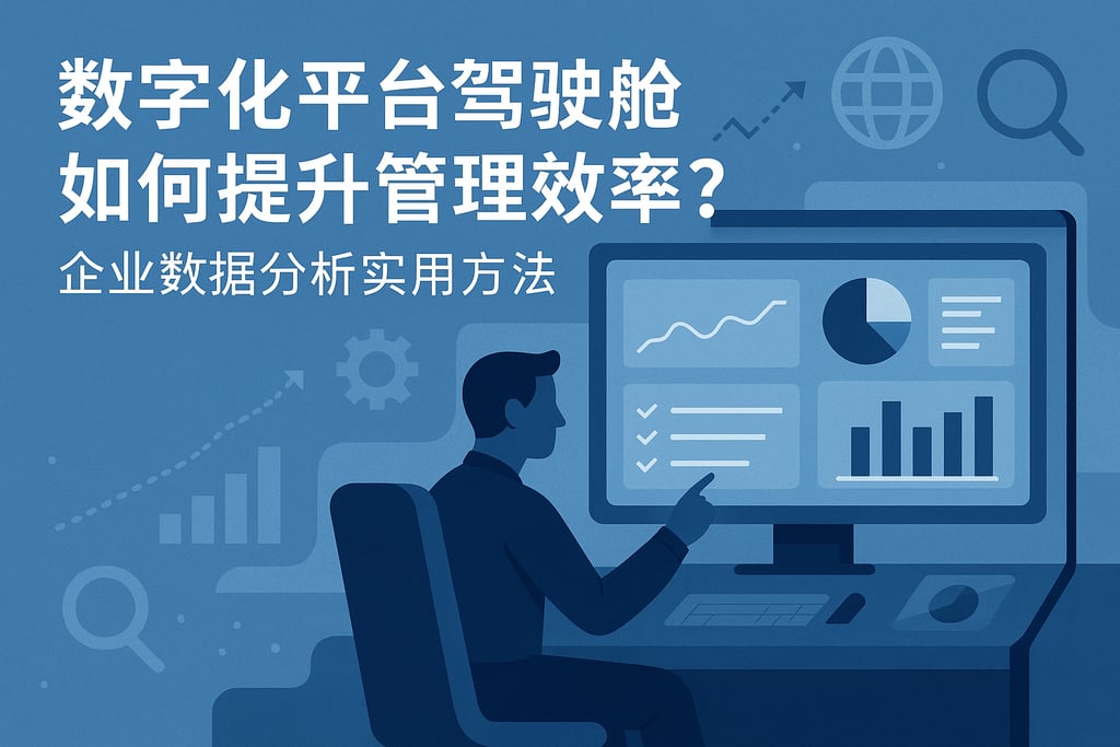 数字化平台驾驶舱如何提升管理效率？企业数据分析实用方法