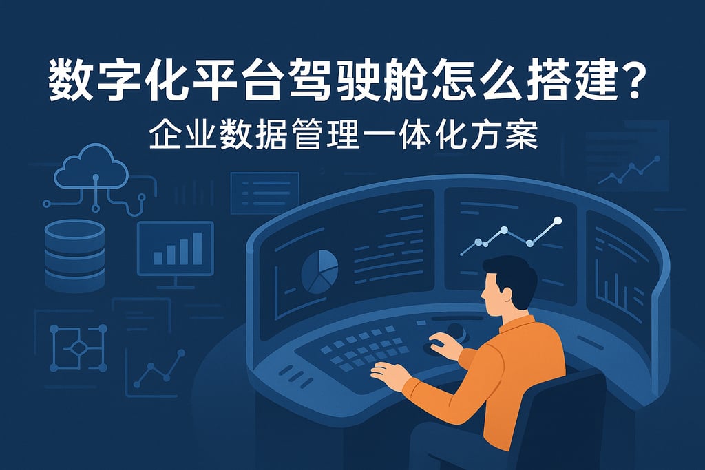 数字化平台驾驶舱怎么搭建？企业数据管理一体化方案