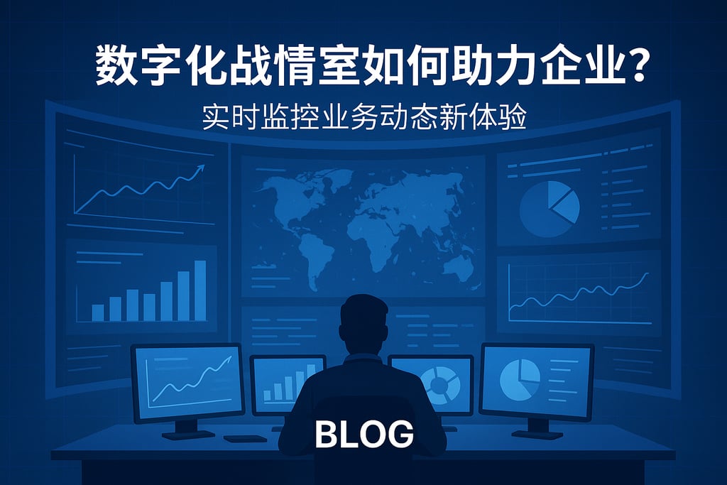 数字化战情室如何助力企业？实时监控业务动态新体验
