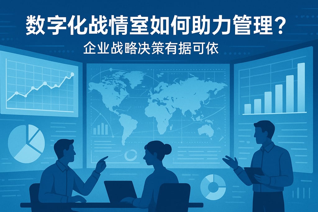 数字化战情室如何助力管理？企业战略决策有据可依