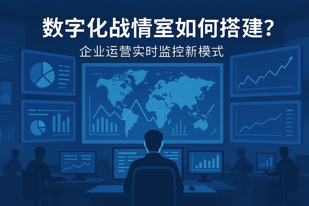 数字化战情室如何搭建？企业运营实时监控新模式
