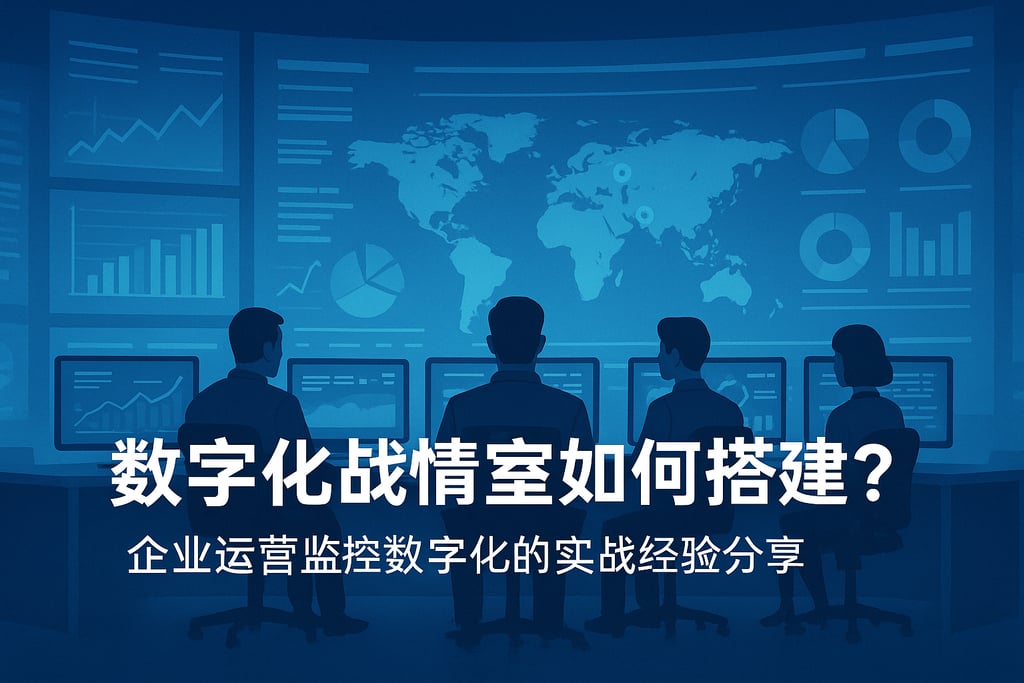 数字化战情室如何搭建？企业运营监控数字化的实战经验分享