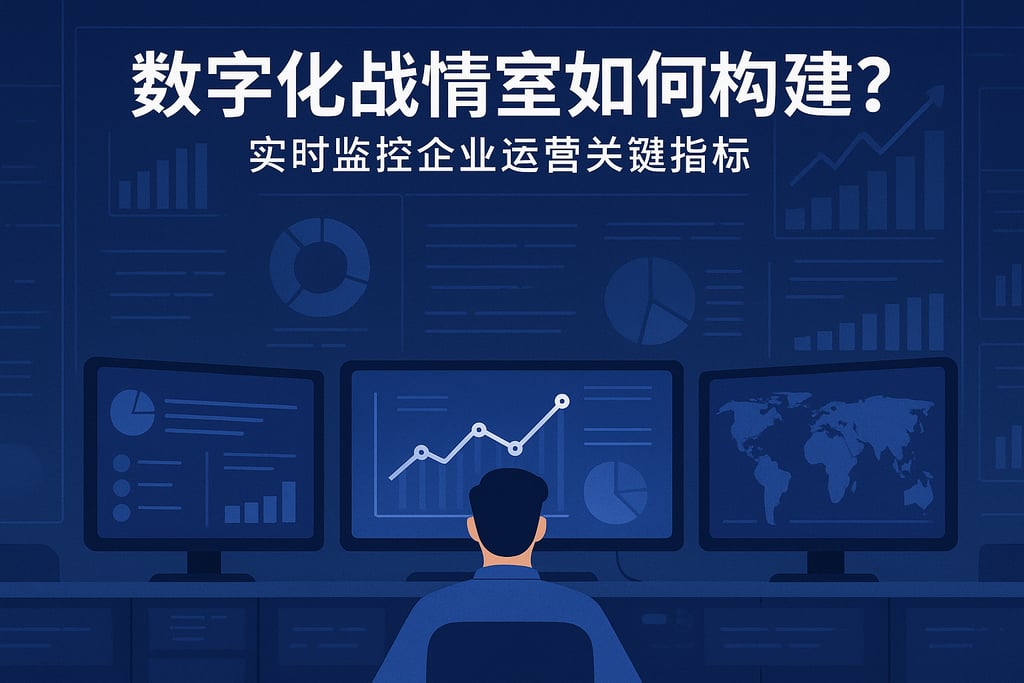 数字化战情室如何构建？实时监控企业运营关键指标