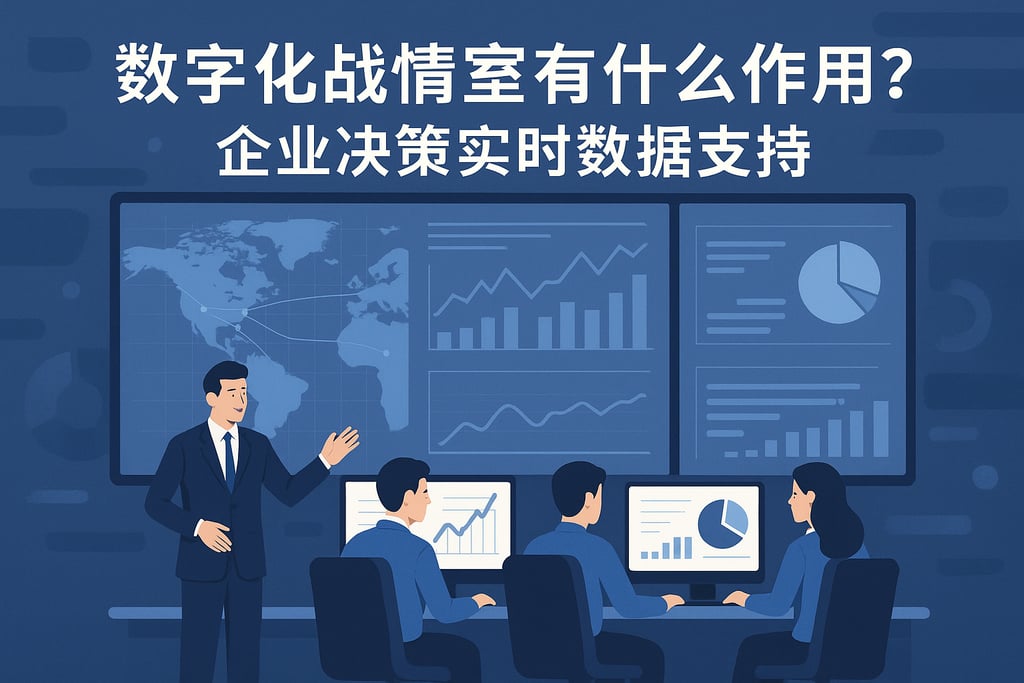 数字化战情室有什么作用？企业决策实时数据支持