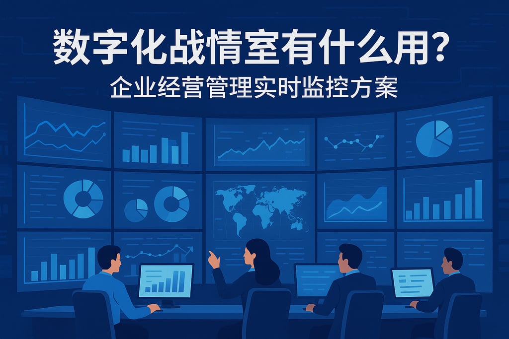 数字化战情室有什么用？企业经营管理实时监控方案