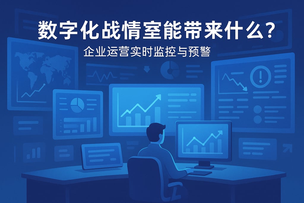 数字化战情室能带来什么？企业运营实时监控与预警