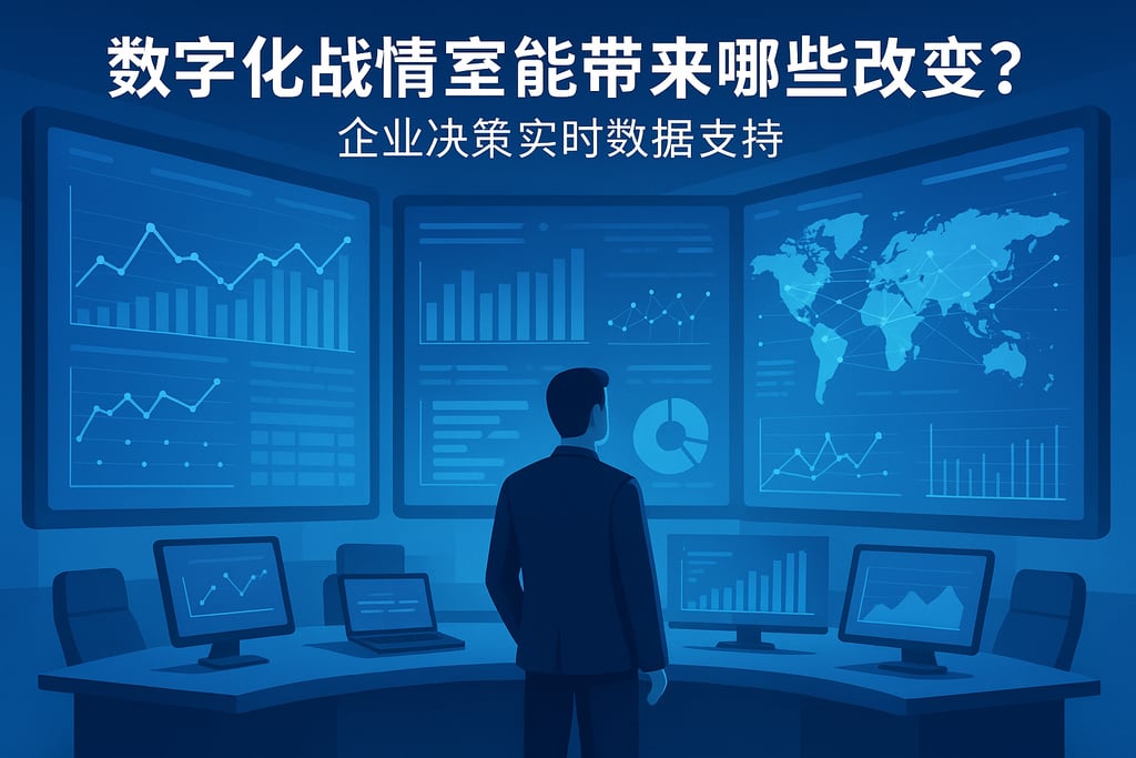 数字化战情室能带来哪些改变？企业决策实时数据支持
