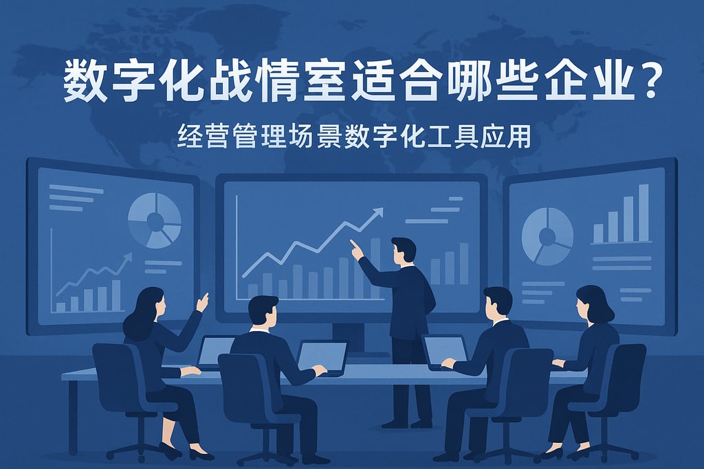 数字化战情室适合哪些企业？经营管理场景数字化工具应用