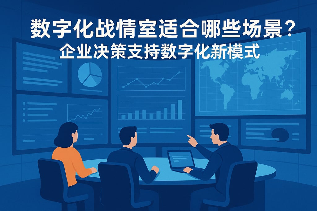 数字化战情室适合哪些场景？企业决策支持数字化新模式