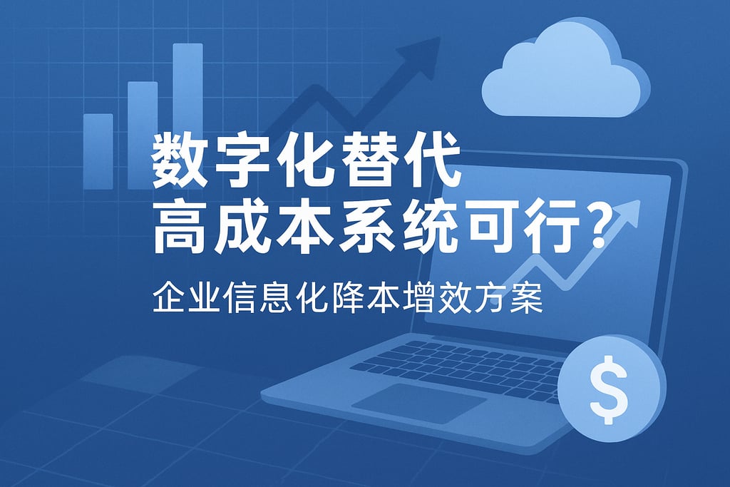 数字化替代高成本系统可行吗？企业信息化降本增效方案