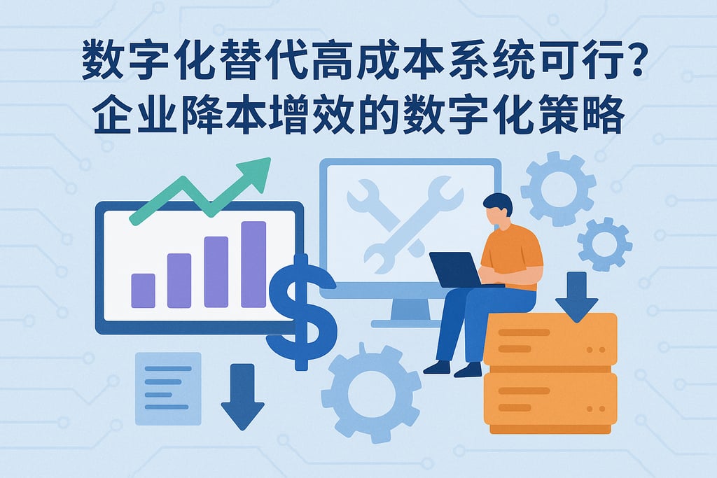 数字化替代高成本系统可行吗？企业降本增效的数字化策略