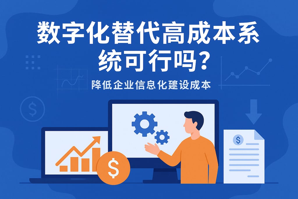 数字化替代高成本系统可行吗？降低企业信息化建设成本