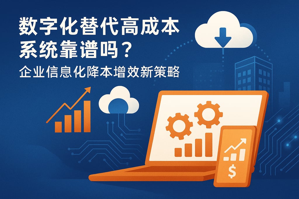 数字化替代高成本系统靠谱吗？企业信息化降本增效新策略