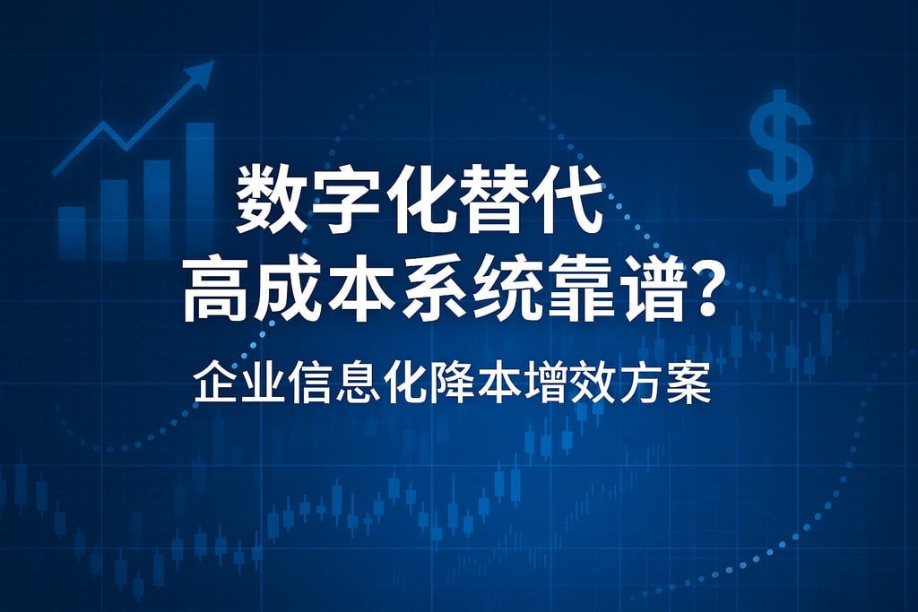 数字化替代高成本系统靠谱吗？企业信息化降本增效方案
