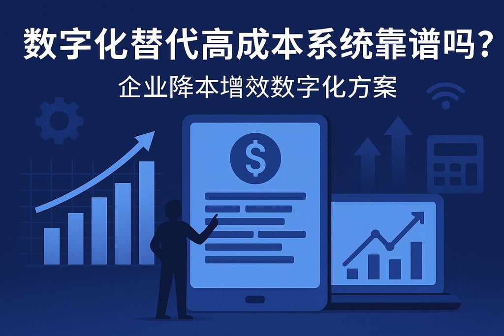 数字化替代高成本系统靠谱吗？企业降本增效数字化方案