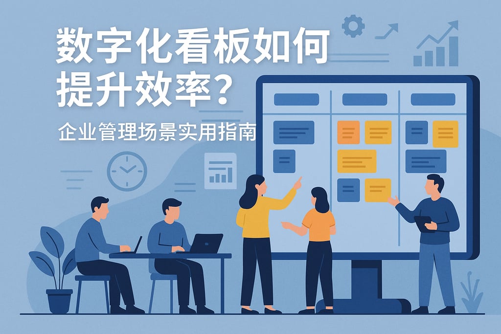 数字化看板如何提升效率？企业管理场景实用指南