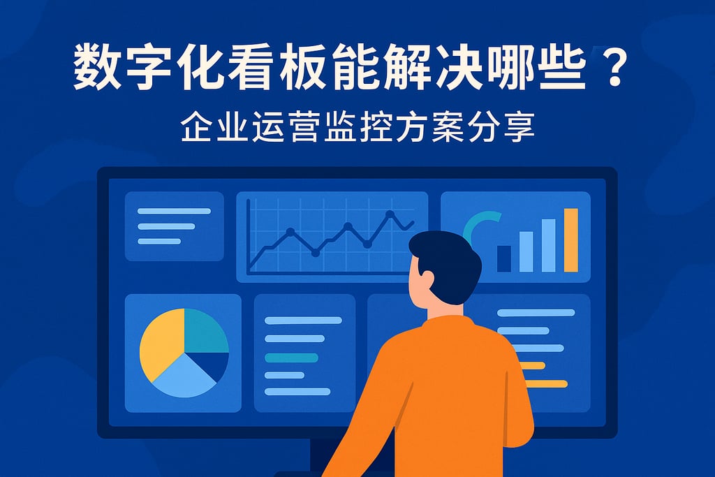 数字化看板能解决哪些问题？企业运营监控方案分享