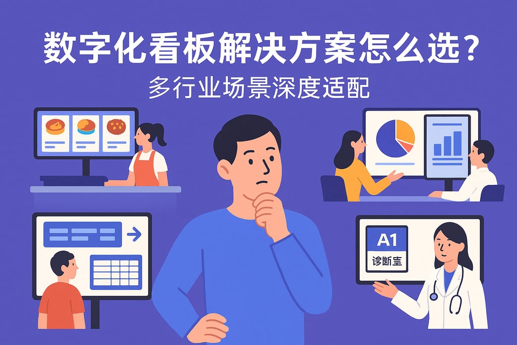 数字化看板解决方案怎么选？多行业场景深度适配