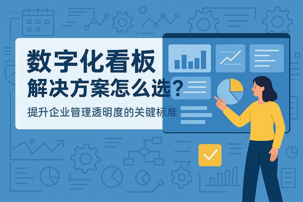 数字化看板解决方案怎么选？提升企业管理透明度的关键标准