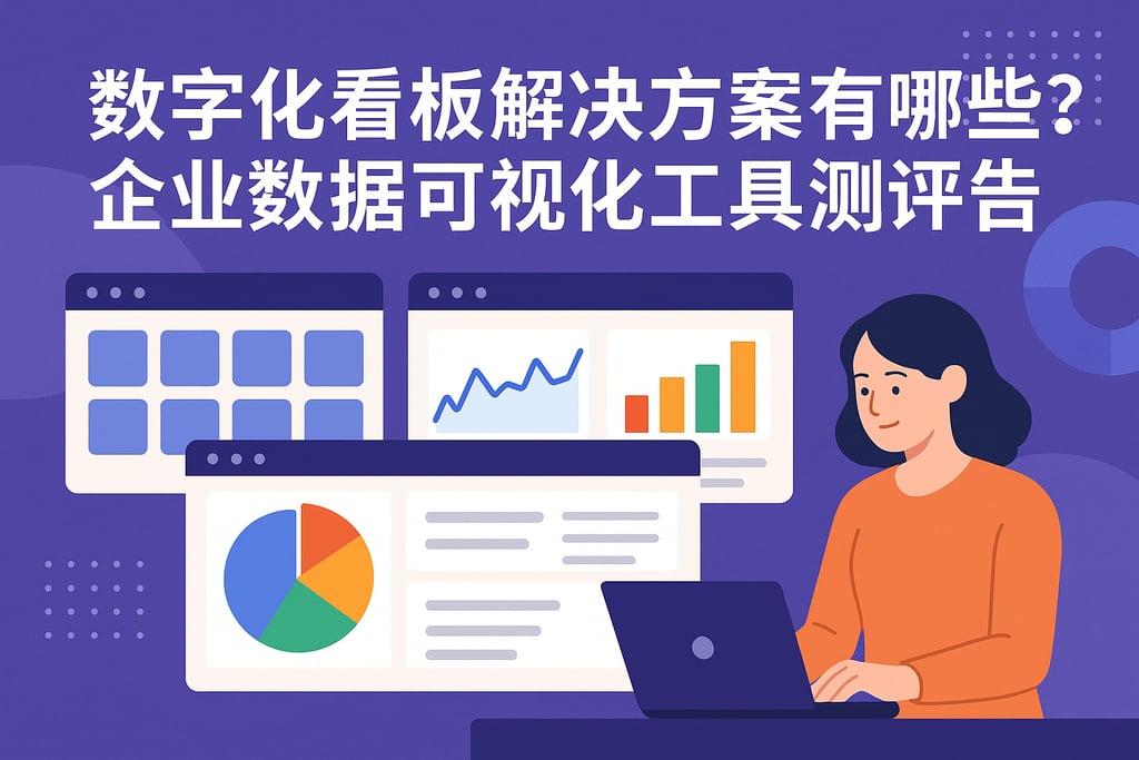 数字化看板解决方案有哪些？企业数据可视化工具测评报告