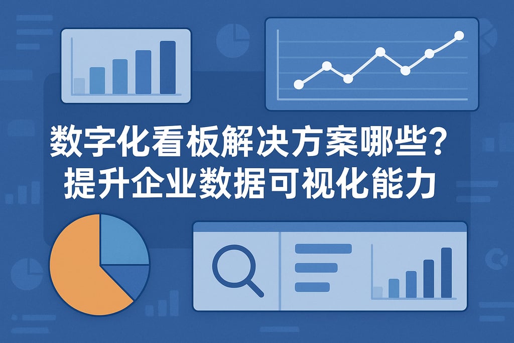 数字化看板解决方案有哪些？提升企业数据可视化能力