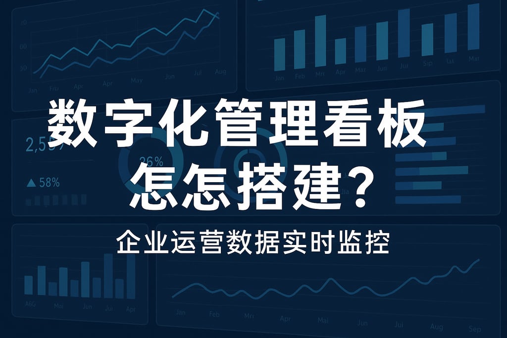 数字化管理看板怎么搭建？企业运营数据实时监控
