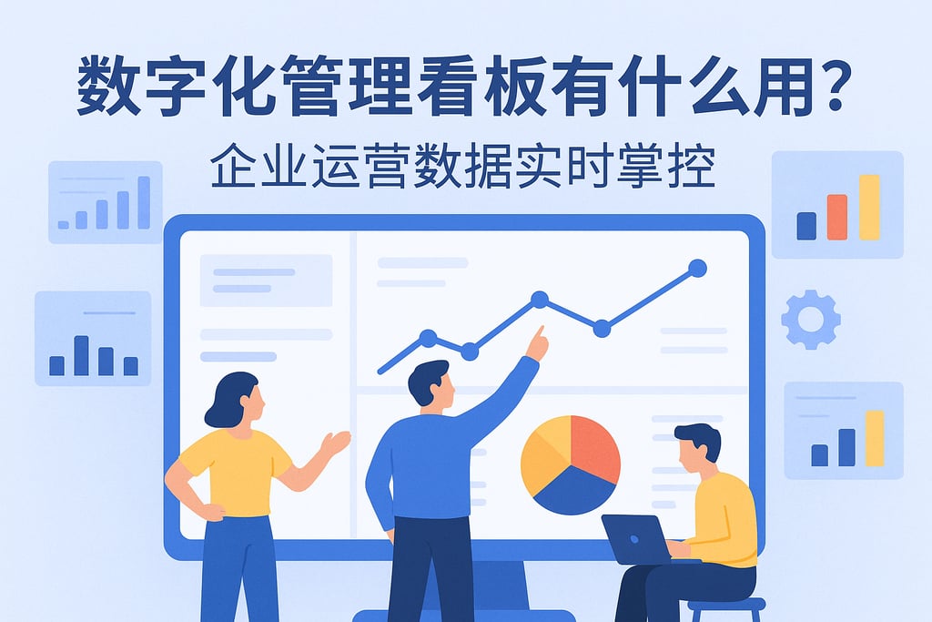 数字化管理看板有什么用？企业运营数据实时掌控