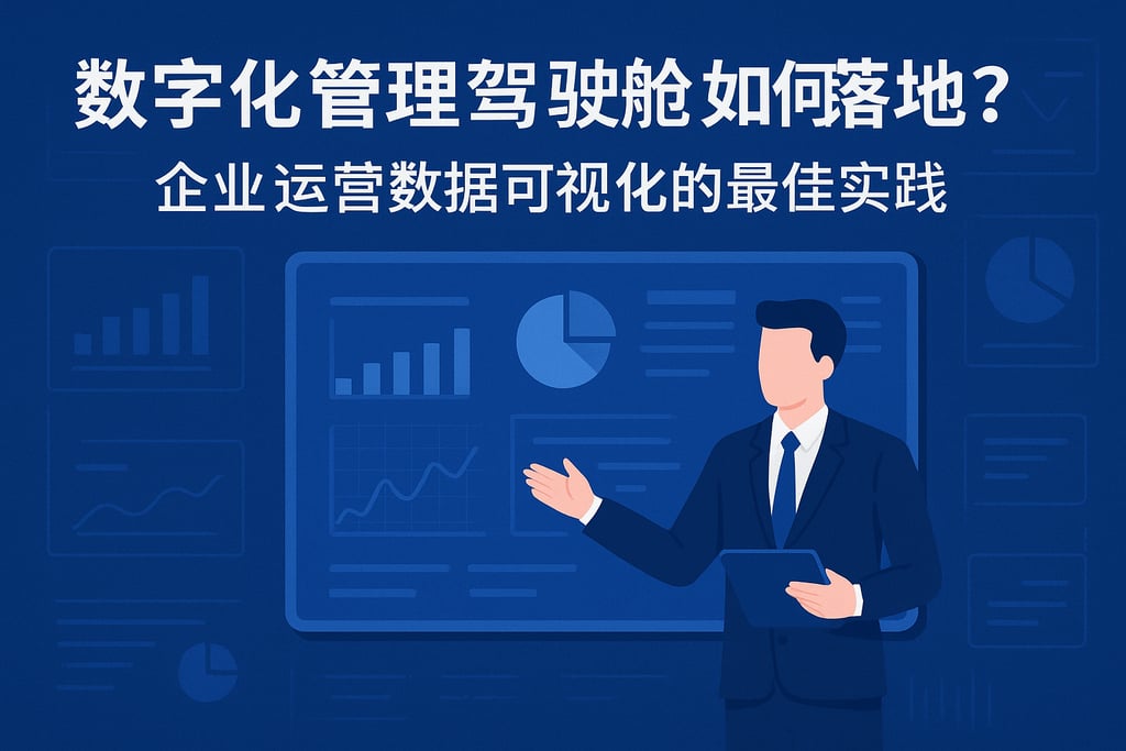 数字化管理驾驶舱如何落地？企业运营数据可视化的最佳实践