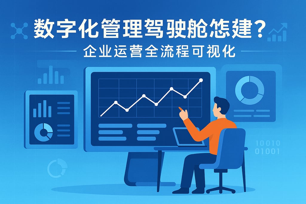 数字化管理驾驶舱怎么搭建？企业运营全流程可视化