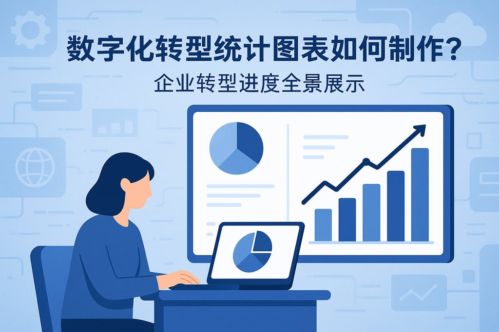 数字化转型统计图表如何制作？企业转型进度全景展示
