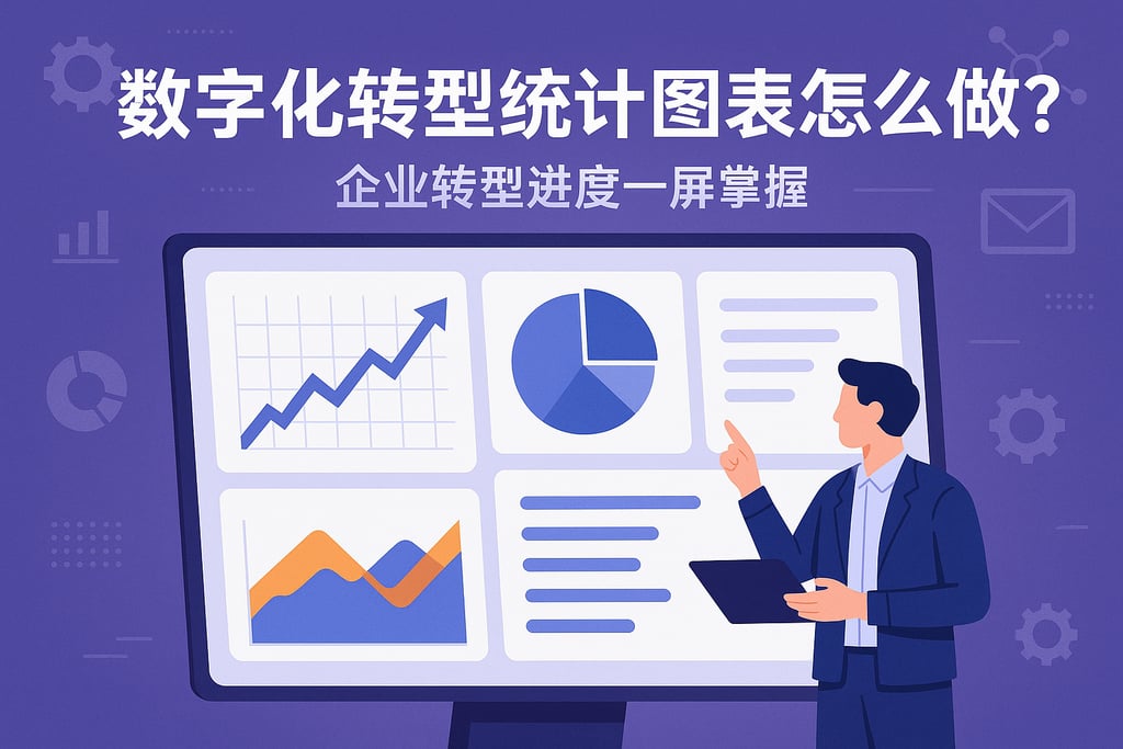 数字化转型统计图表怎么做？企业转型进度一屏掌握