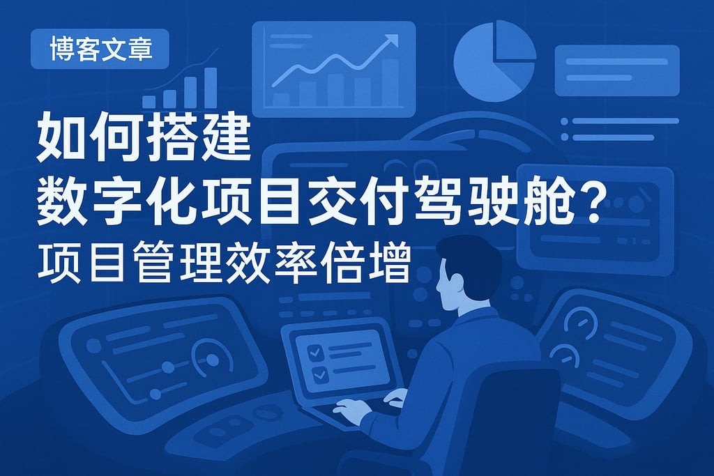 数字化项目交付驾驶舱如何搭建？项目管理效率倍增
