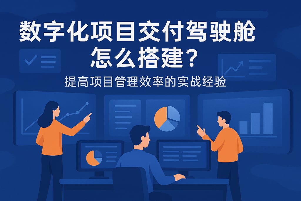 数字化项目交付驾驶舱怎么搭建？提高项目管理效率的实战经验