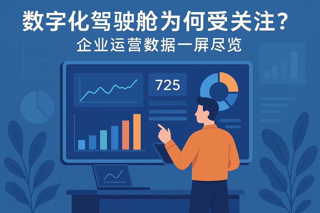 数字化驾驶舱为何受关注？企业运营数据一屏尽览