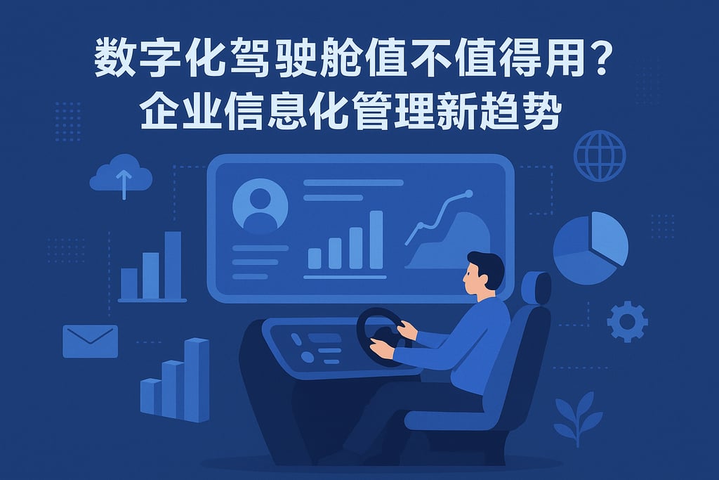 数字化驾驶舱值不值得用？企业信息化管理新趋势