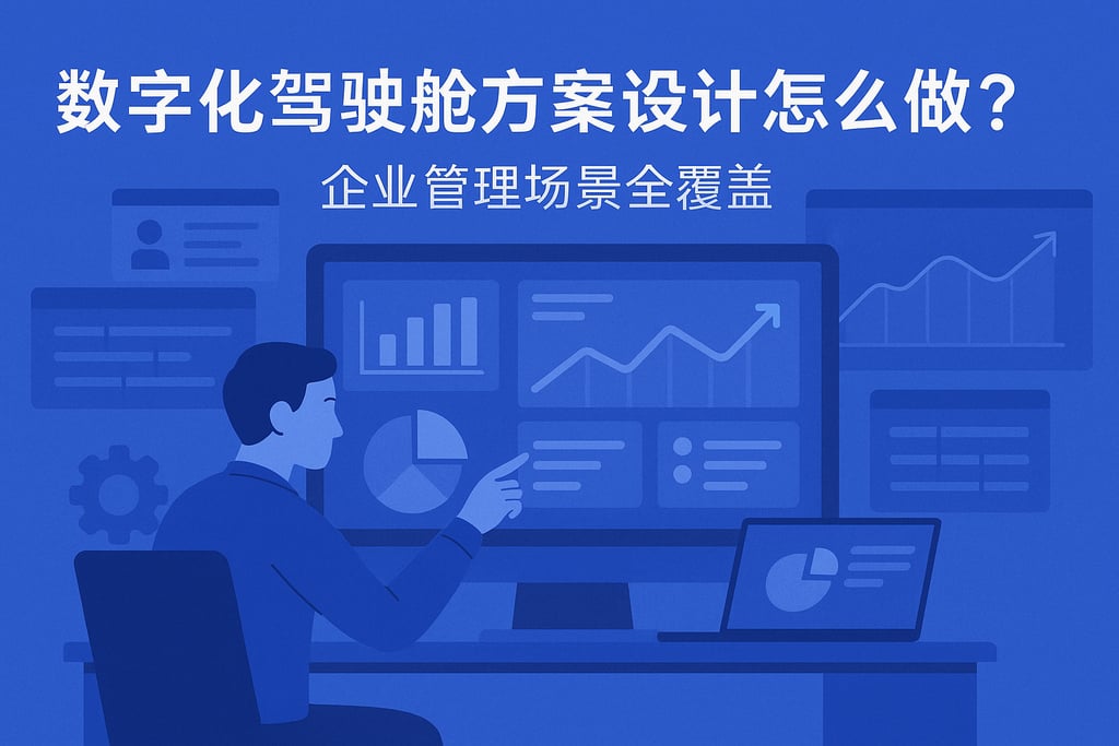 数字化驾驶舱方案设计怎么做？企业管理场景全覆盖