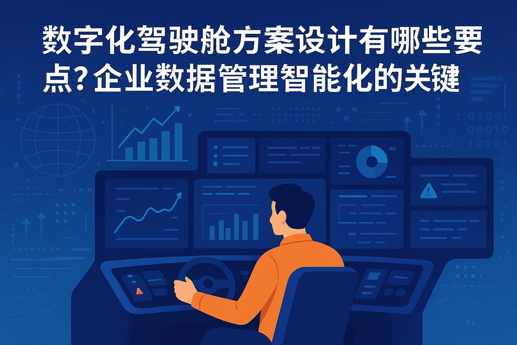 数字化驾驶舱方案设计有哪些要点？企业数据管理智能化的关键