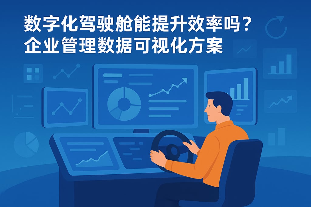 数字化驾驶舱能提升效率吗？企业管理数据可视化方案
