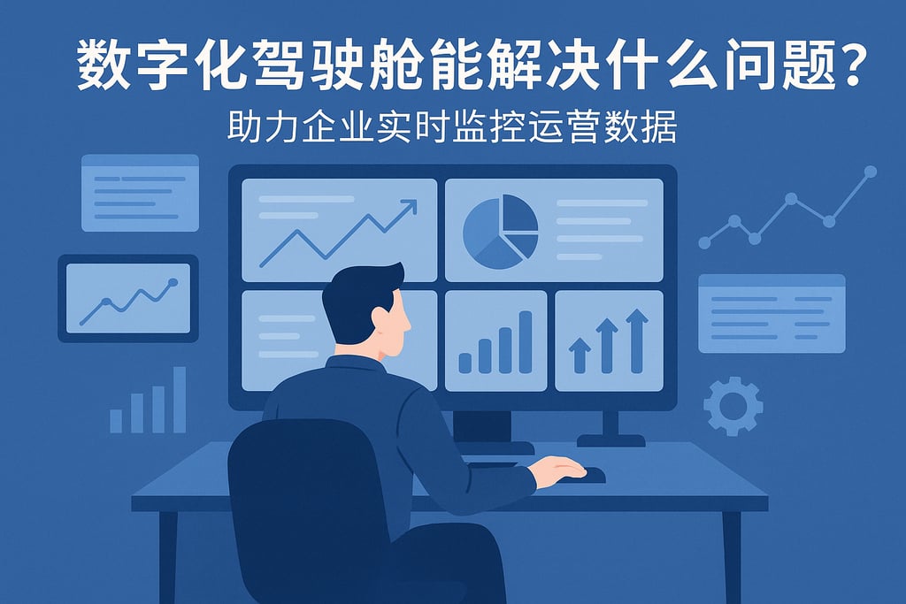 数字化驾驶舱能解决什么问题？助力企业实时监控运营数据